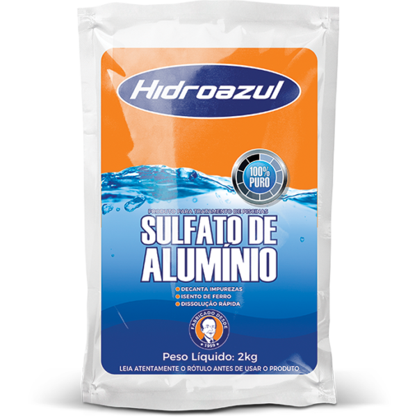 Sulfato de Alumínio 2 Kg - Hidroazul