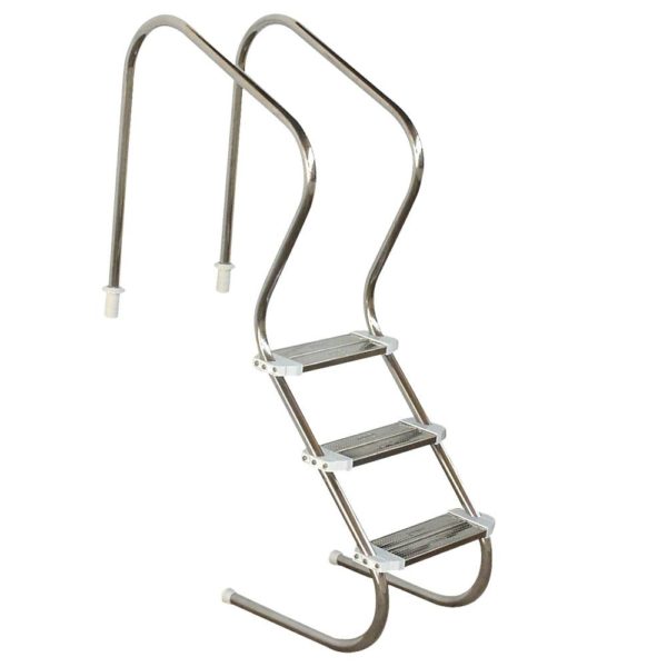 Escada Confort 2" com 3 Degraus de Inox Duplo