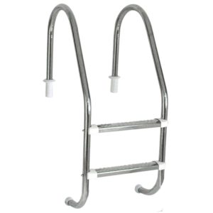Escada Tradicional 1.1/2" com 2 Degraus de Inox