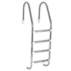 Escada Tradicional 1.1/2" com 4 Degraus de Inox