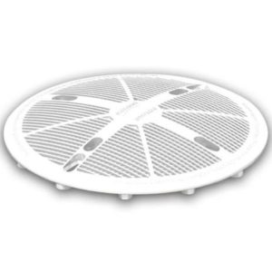 Tampa FSB para Dreno de Fundo Branca com Kit Parafusos