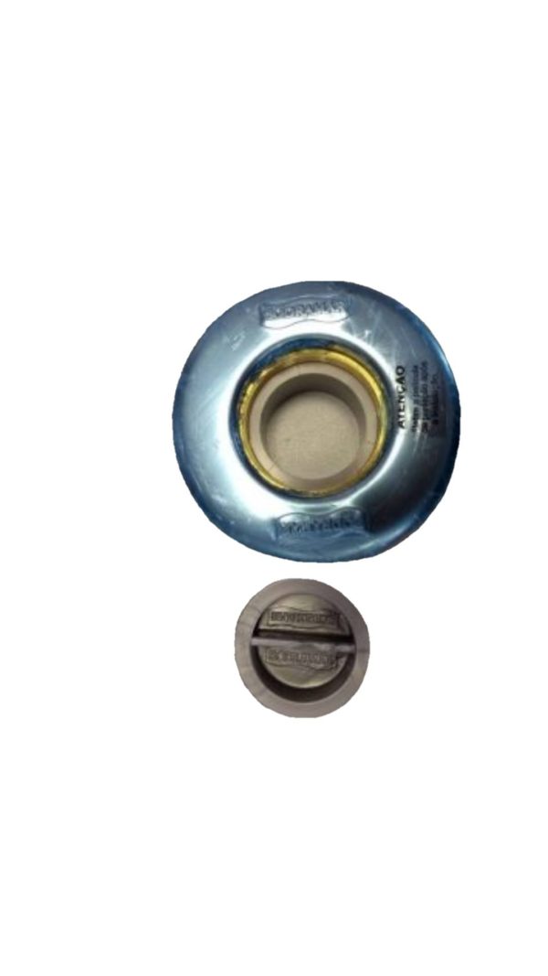 Dispositivo de Aspiração em ABS/Inox Pratic de 1.1/2" com Rosca de Latão Tubo 50 mm