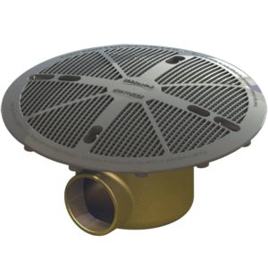 Dreno de Fundo Anti-Turbilhão 1.1/2" Base Latão com Tampa FSB Prata